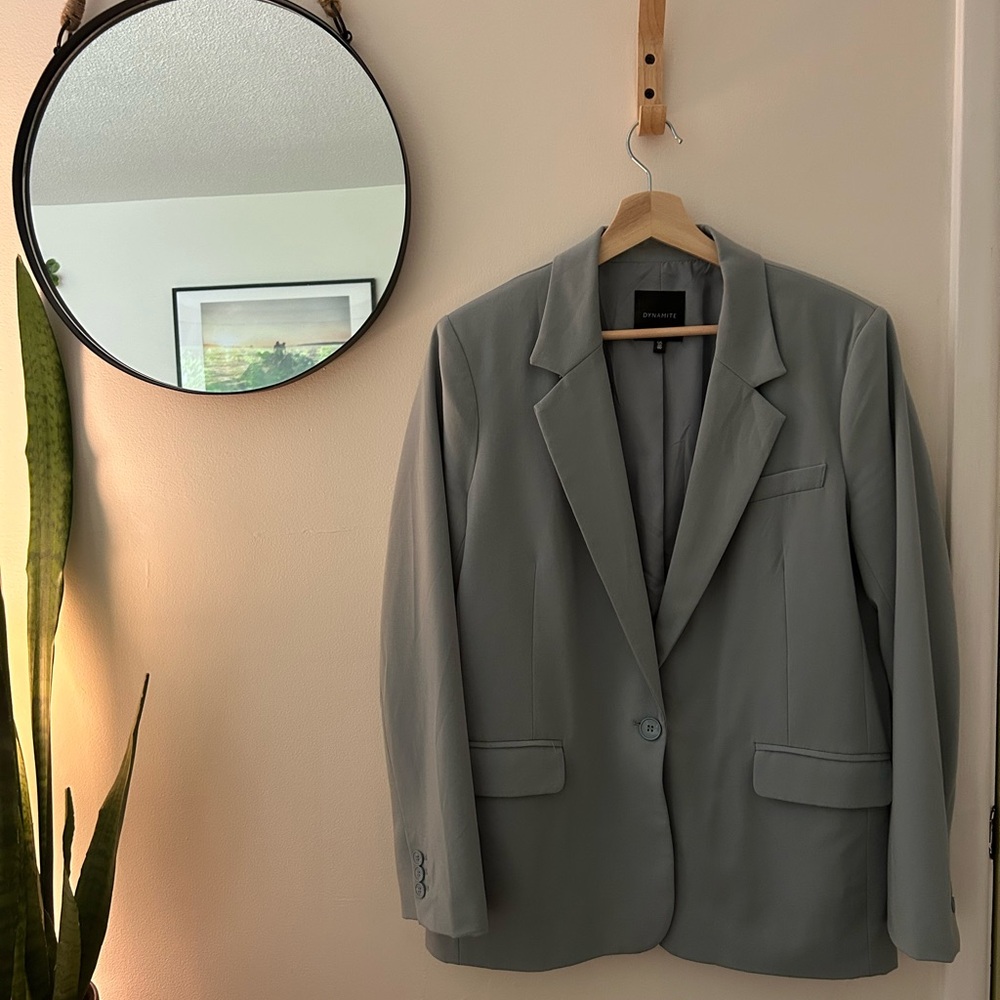 Dynamite - Blazer in Light Teal Blue